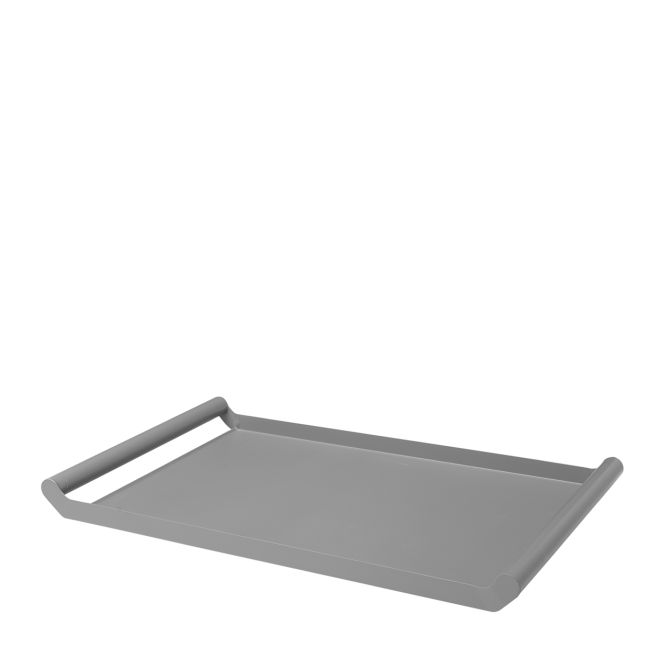 Broste Copenhagen Tablett Charlie grau Metall. Serviertablett aus Eisen, 30 x 50 cm. Tischdekoration und Küchenutensilien bei nicenordic.de