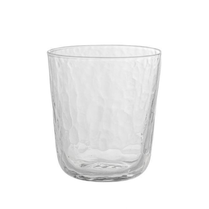 Bloomingville Trinkglas Asali 21 cl 4er-Set. Wasserglas, Saftglas, Longdrinkglas bzw. Drinkglas aus Klarglas. Glas klar mit leichter Hammerschlag-Optik. Skandinavische Gläser bei nicenordic.de