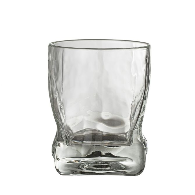 Bloomingville Zera Trinkglas 25 cl 6er-Set. Wasserglas, Saftglas, Longdrinkglas bzw. Drinkglas aus Klarglas. Rundes Glas mit quadratischem Fuß. Skandinavische Gläser bei nicenordic.de