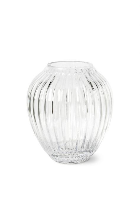 Kähler Hammershøi Vase Glas Klar Höhe 14cm. Blumenvase aus mundgeblasenem Glas. Skandinavisches Design, Glasvasen, Deko und Wohnaccessoires bei nicenordic.de